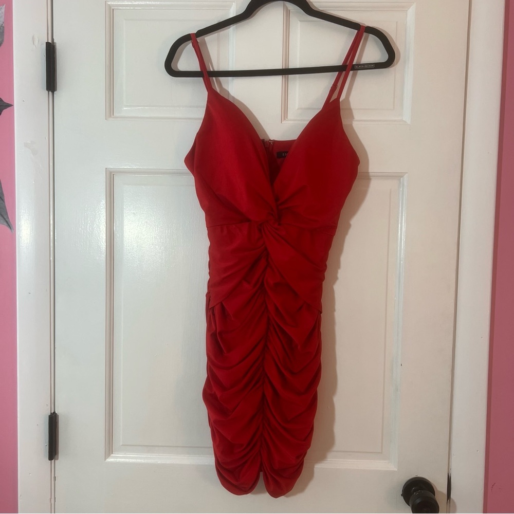 Entry Red Mini Dress - Picture 2 of 12